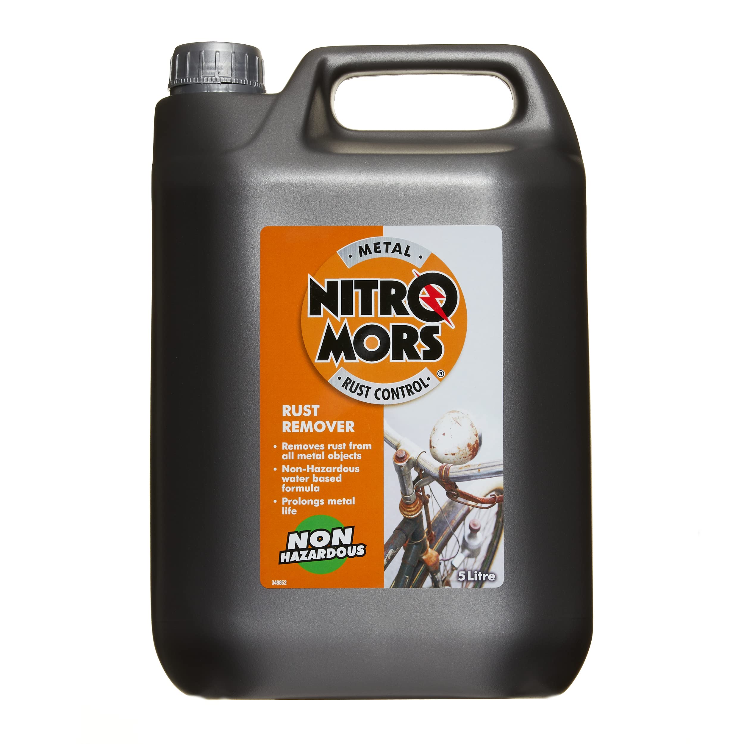 Nitromors Non Hazardous Rust Remover, Safe to Use On All Metals, 5 L