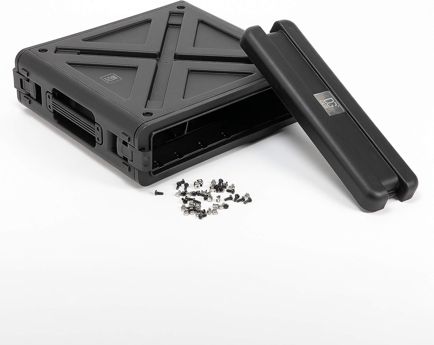 19" Depth 2U Injection Molded Stackable Rack Cases - Pro Series HQ Polypropylene Road Hard Case - Waterproof - Screw, Threaded Steel Rails, Rear Rack Rails Included (2U Rack Size (3"))