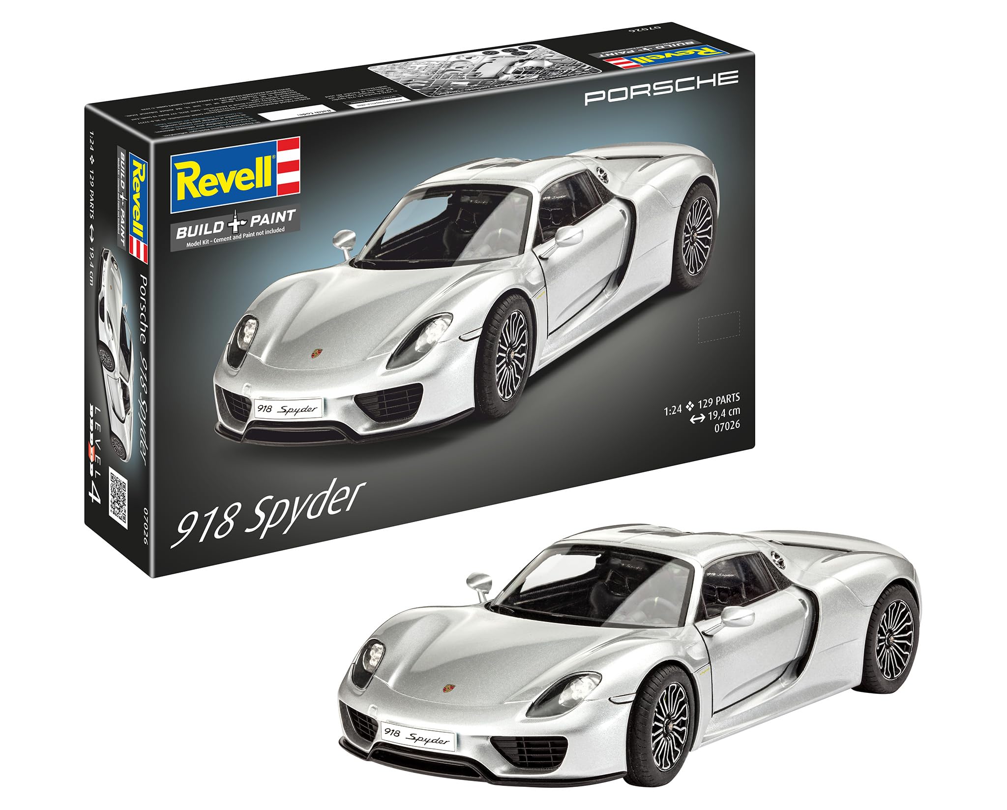 Amazon | ドイツレベル 1/24 ポルシェ 918スパイダー プラモデル
