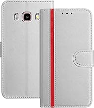 Mo-Beauty Cover Case for Samsung Galaxy J710 / J7 2016, [Card Slot] [Magnetic Closure] [Stand Stand] PU Leather Flip Case Cover for Samsung J710 (White)