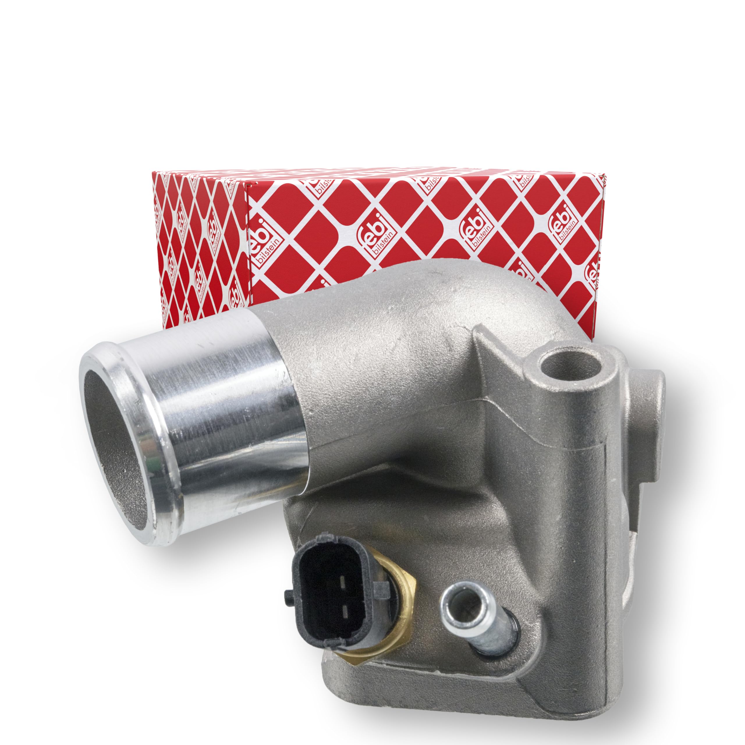 febi bilstein 103708 Thermostat mit Gehäuse, Dichtung und Temperatursensor, 1 Stück