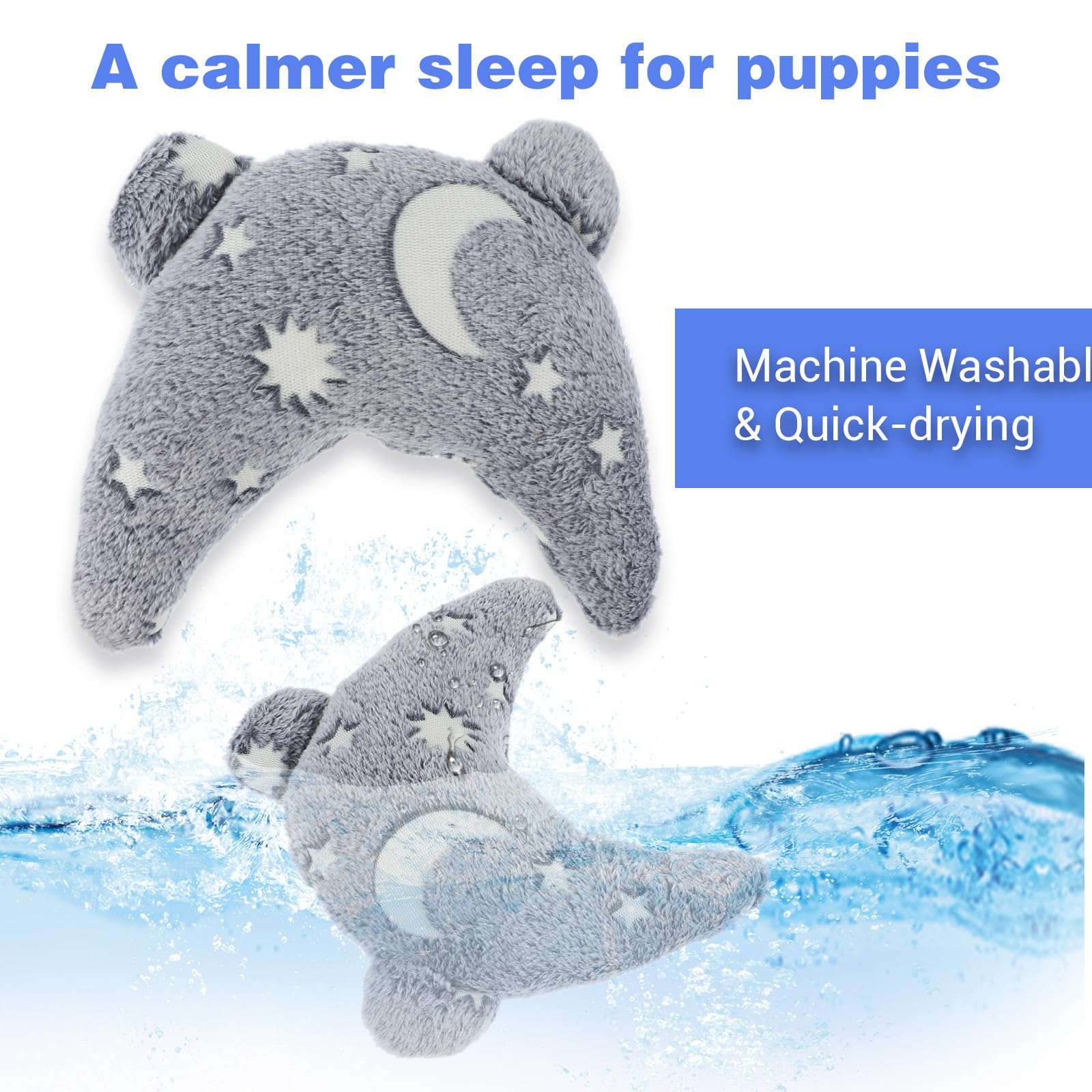 Pillow for Cats Puppy Dog Neck Pillow Soft Pet Calming Toy U-Shaped Small Dogs Pillows Fluffy Half Donut Cuddler Noctilucent Cat Bed Pillows Accessories for Indoor Pet Joint Relief Sleep Improve - Image 3
