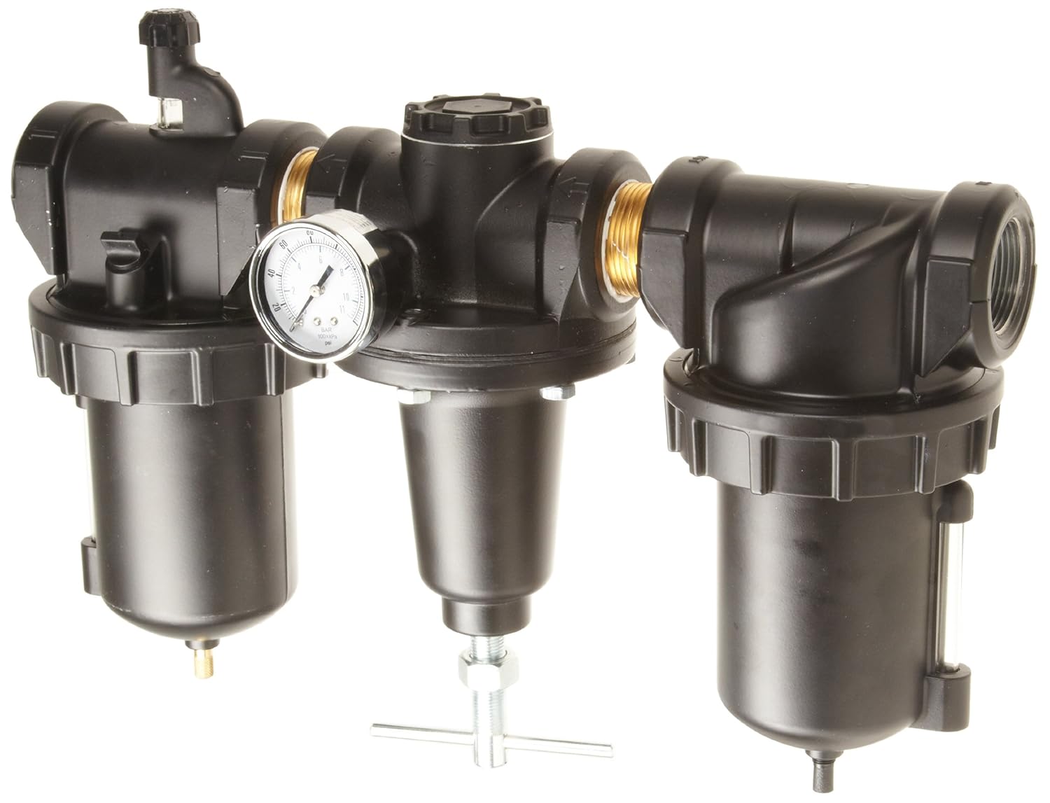 Parker C628 Heavy Duty Series ThreeUnit Combo Compressed Air Filter