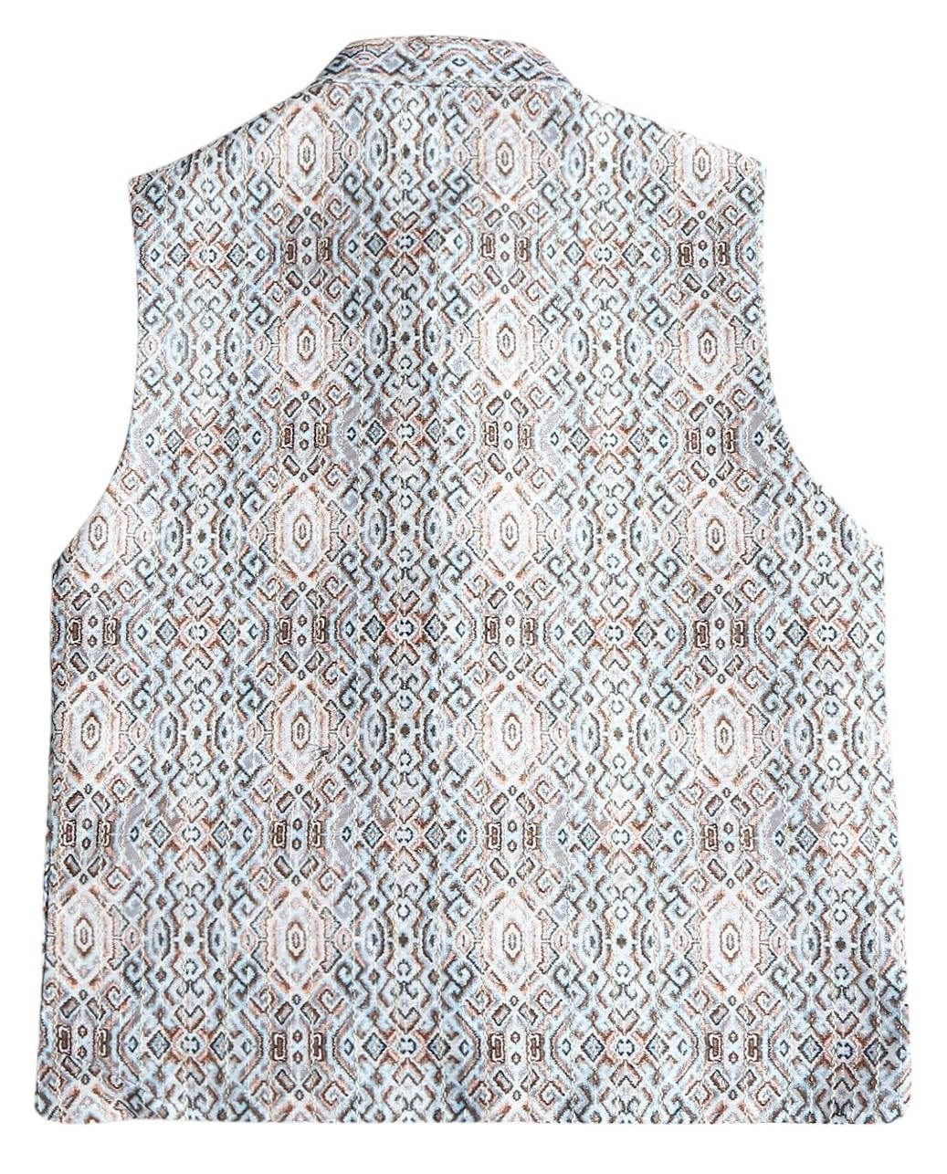 CAVIO Boys Traditionl Embroidered Sequin Nehru Jacket