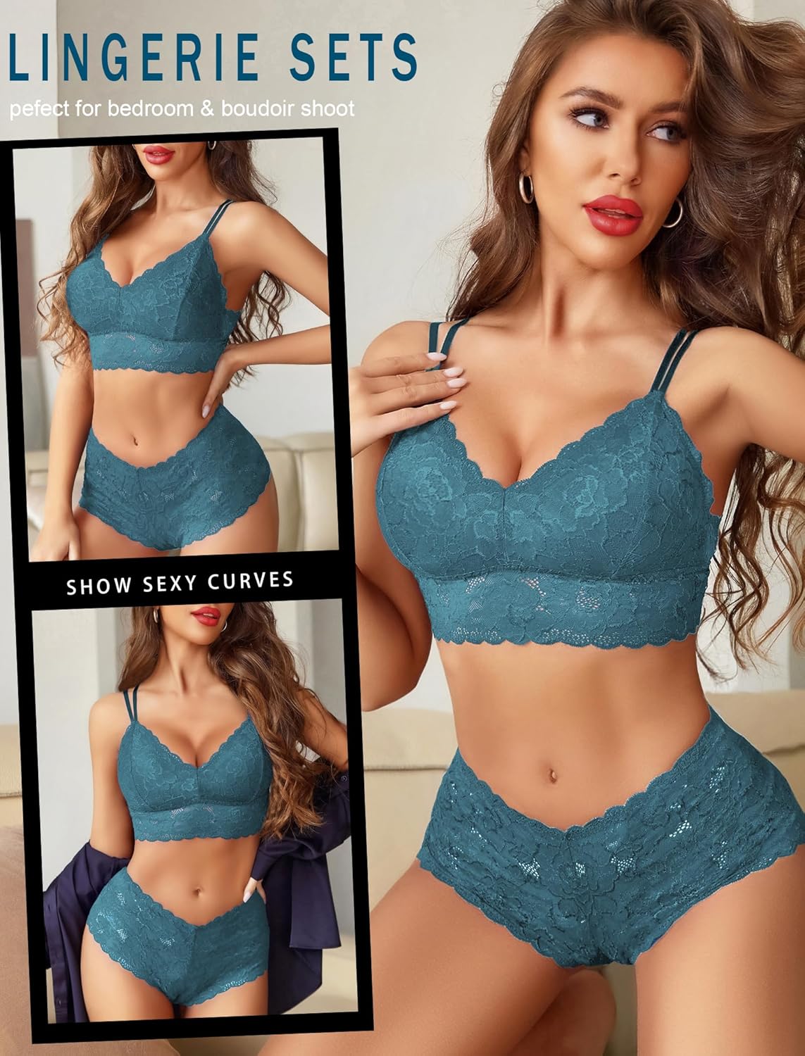 Avidlove Sexy Lingerie Set for Women Lace Bra and Panty Set 2 Piece Lingerie Set Exotic Lingerie Sets - Image 3