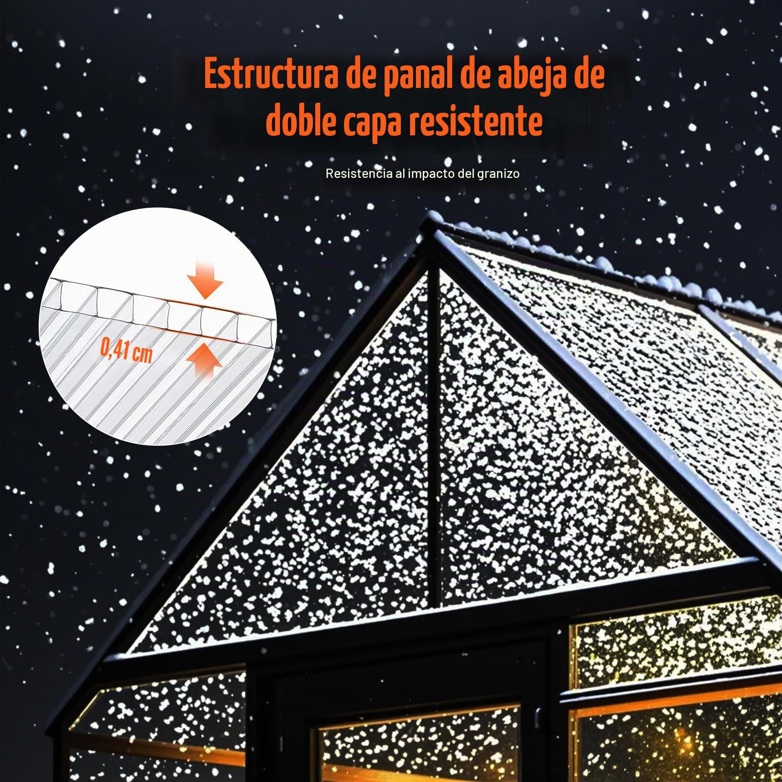 VEVOR Paneles de Policarbonato para Invernadero, Láminas de Plástico Corrugado con Protección UV Resistente al Agua, Resistentes al Impacto para Invernaderos y Jardines, 1210 x 605 x 4 mm, 24 uds