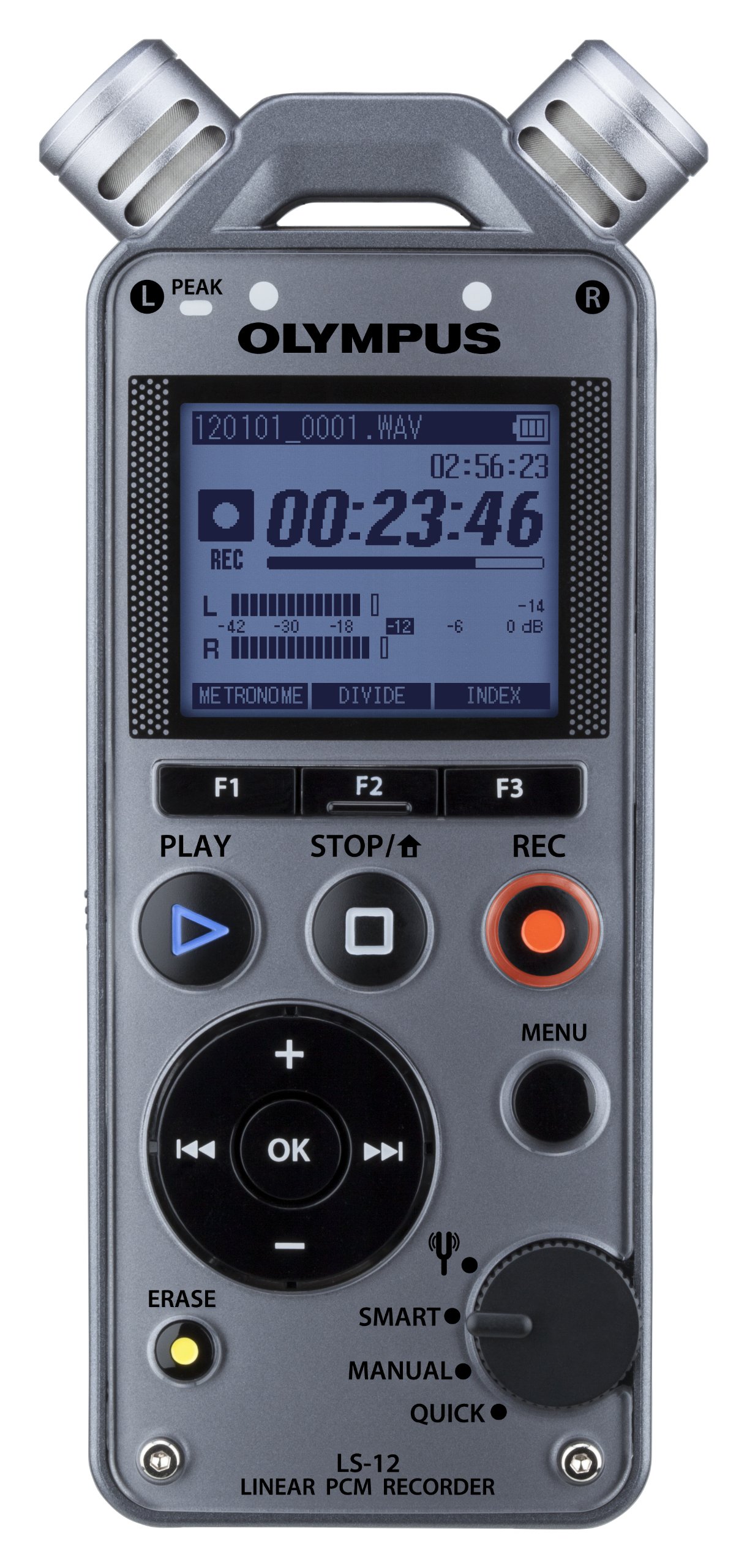 OM Digital Solutions LS-12 Linear PCM Digital Voice Recorder