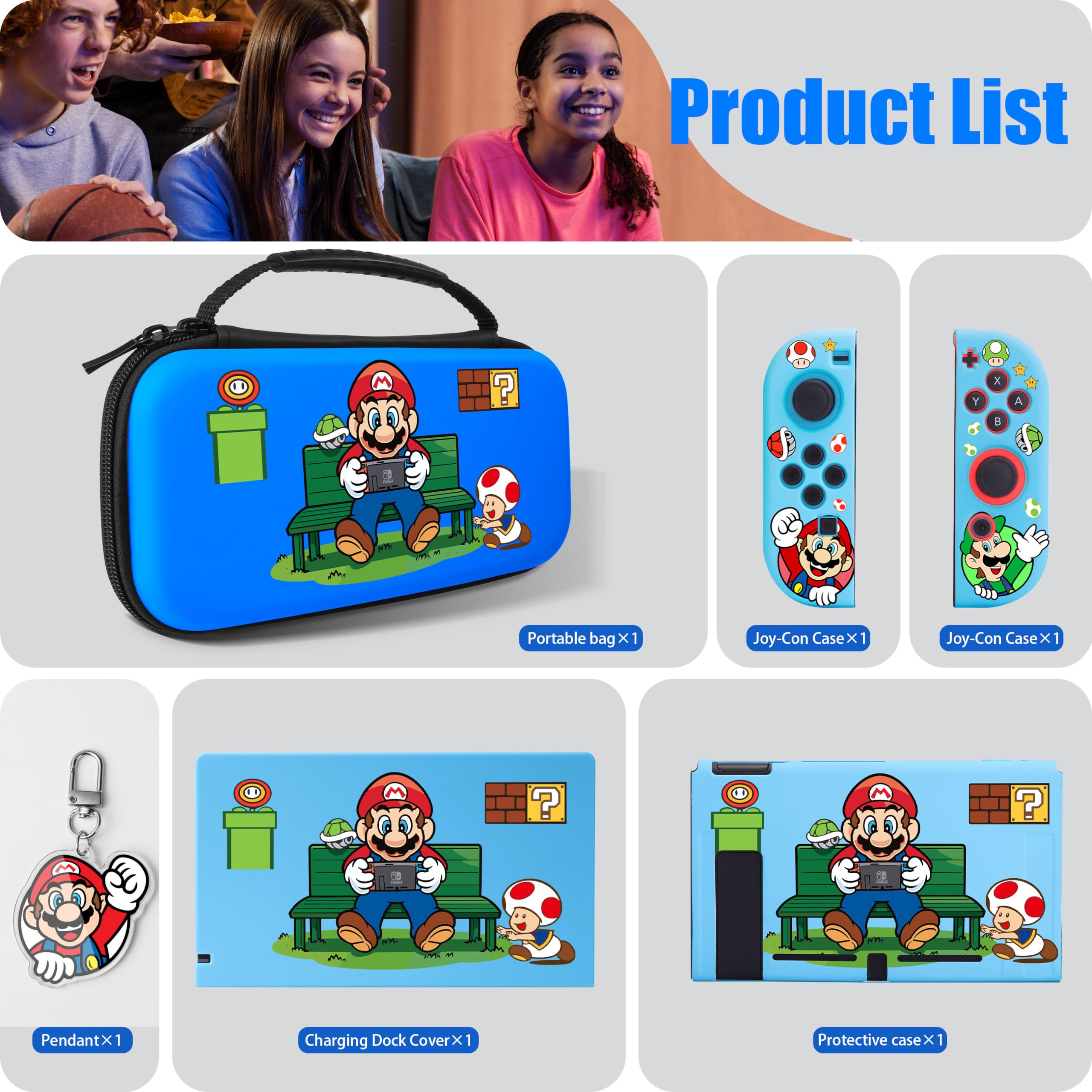 Amazon.com: Xcitifun Carrying Case Compatible with Nintendo Switch