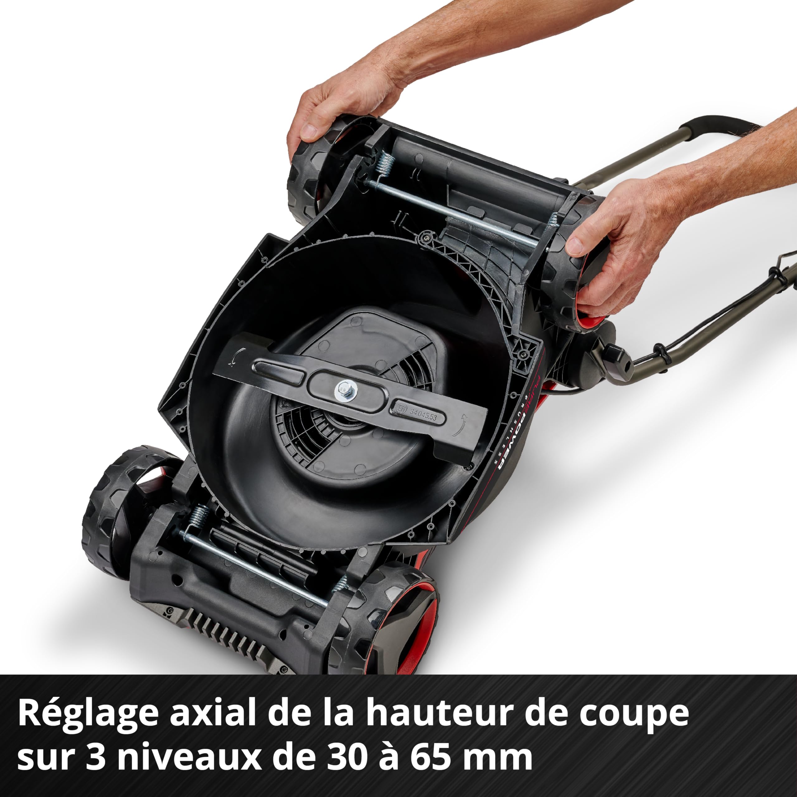 Einhell Tondeuse à Gazon sans Fil GE-CM 18/30-1 Li BL-Solo PXC (18 V, Largeur de Coupe 30 cm, Max. 175 m², Moteur brushless, bac collecteur 27 L, Hauteur de Coupe 30-65 mm, sans Batterie)