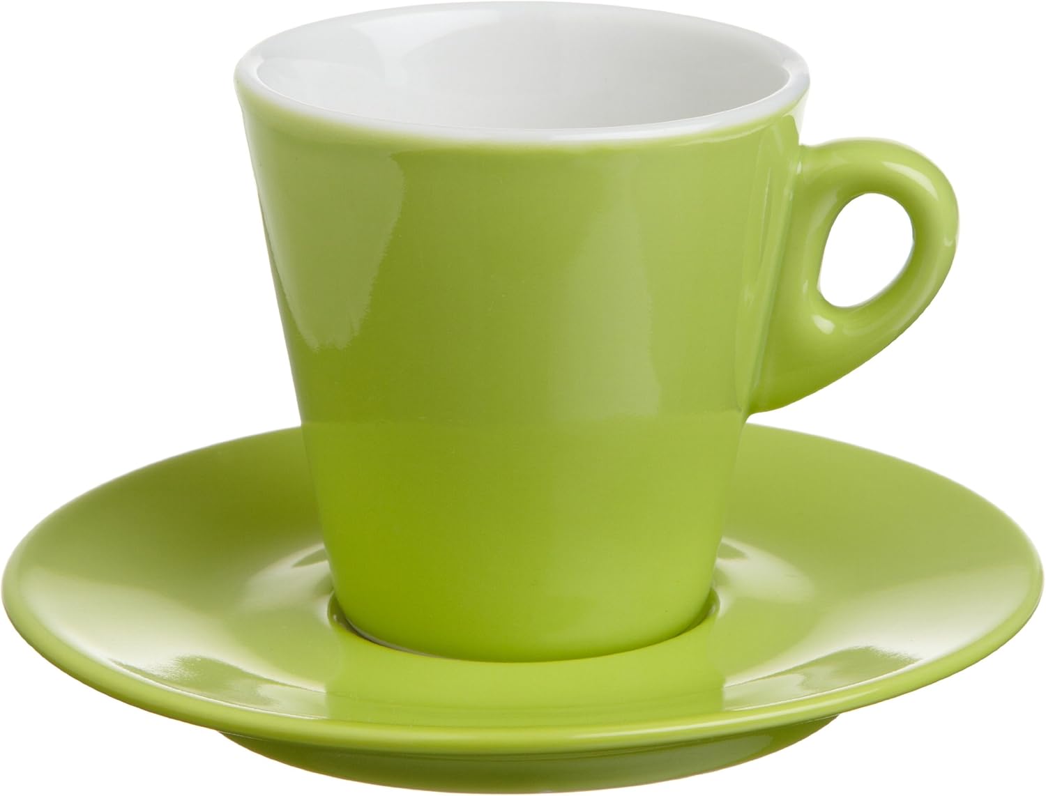 Tognana Mara 7Ounce Tea Cup and Saucer Green, 6Piece