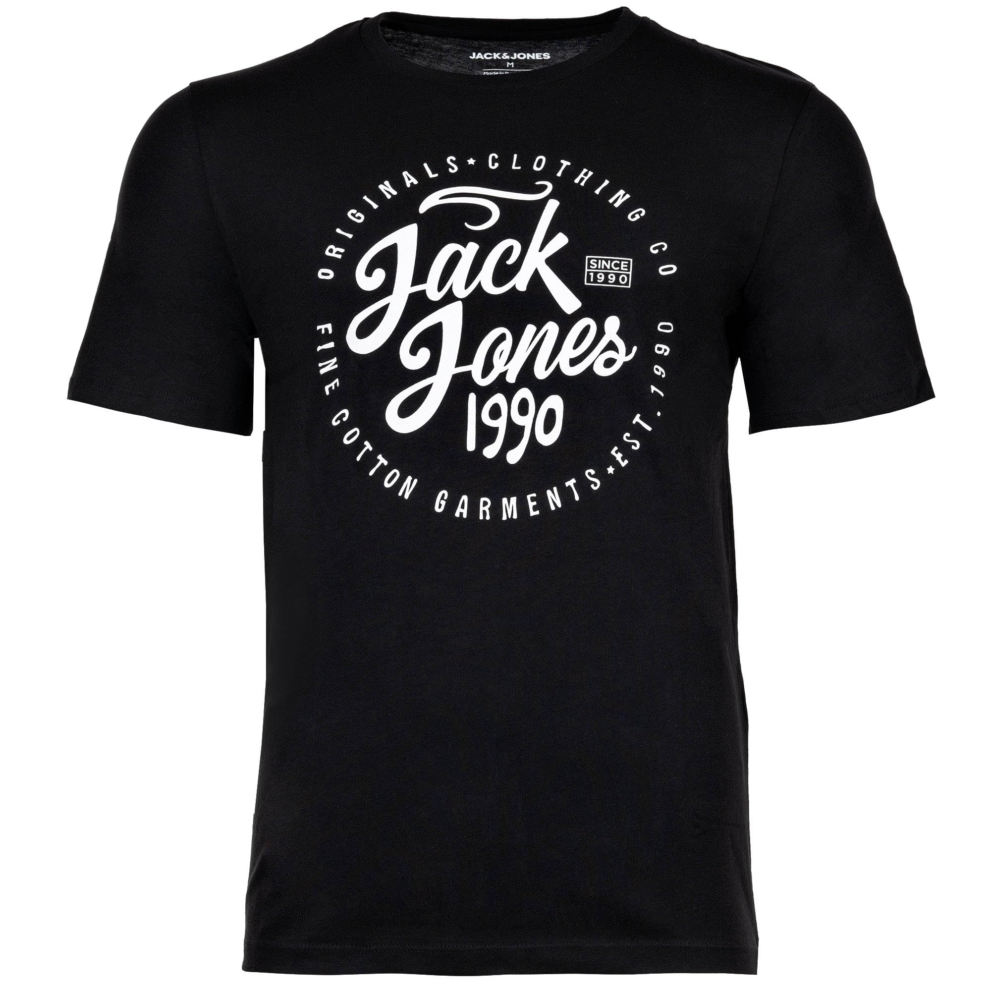 JACK & JONES Męski zestaw 5 t-shirtów w różnych stylach, nadrukach i kolorach, z bawełny