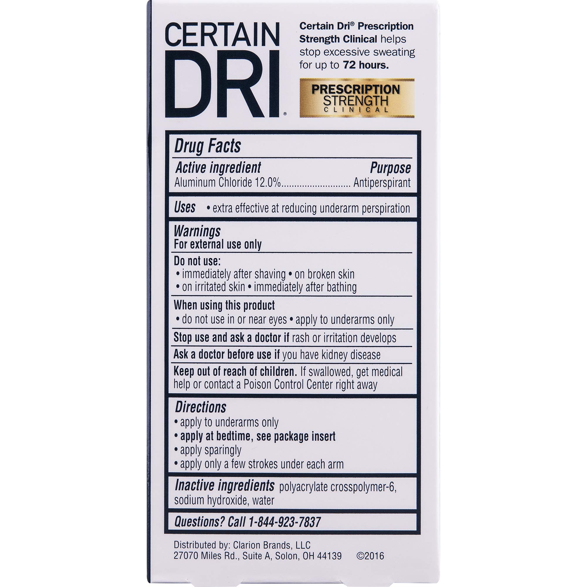 Certain Dri Prescription Strength Clinical Antiperspirant Doctor