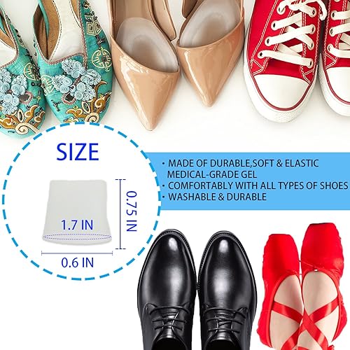 Miniatura 5 de Protectores de dedos de gel, (20 piezas) con mangas abiertas para los dedos de los pies, nuevo material, ideal para ampollas de juanetes, callos,
