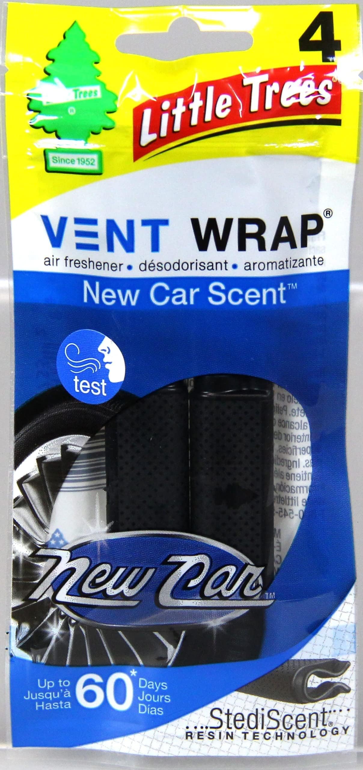Little Trees Car Air Freshener/Vent Wrap Provides Long Lasting Scent