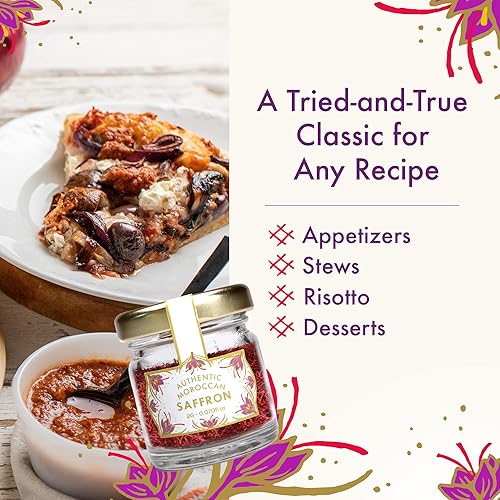 Miniatura 4 de Casablanca Market Azafrán marroquí orgánico puro, hilos de azafrán para cocinar a partir de bulbos de azafrán puro, especias frescas de azafrán de