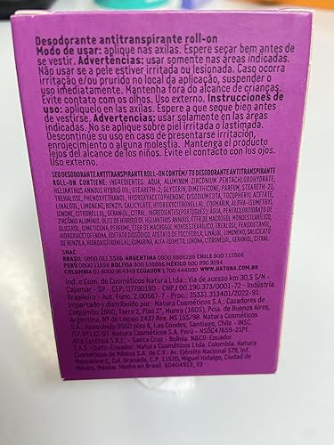 Miniatura 3 de Natura - Linha Tododia (Ameixa e Flor de Baunilha) - Desodorante Antitranspirante Roll-on 70 Ml - Colección Everyday (Flor de Vainilla Y Ciruela) -