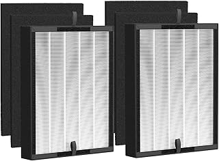 Ture HEPA 45i Replacement Filter, Compatible with Alen BreatheSmart Flex &45 i air purifier, Compared # B4-Fresh/FL40-Silver-Carbon, 2 Pack HEPA Filter+4 Pre Filter