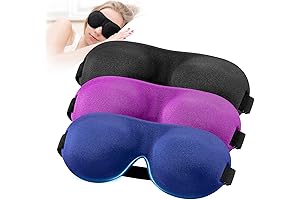 YIVIEW Sleep Mask for Side Sleeper Pack of 3