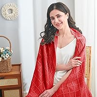 Vista 289 de inhand Knitted Throw Blankets for Couch and Bed, Soft Cozy Knit Blanket with Tassel, Black Lightweight Decorative Blankets and Throws, Farmhouse