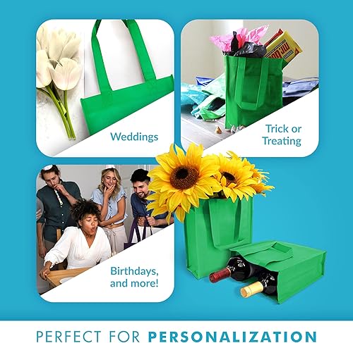 Miniatura 9 de Pack de 25 bolsas reutilizables para regalos, fiestas, almuerzo., Amarillo