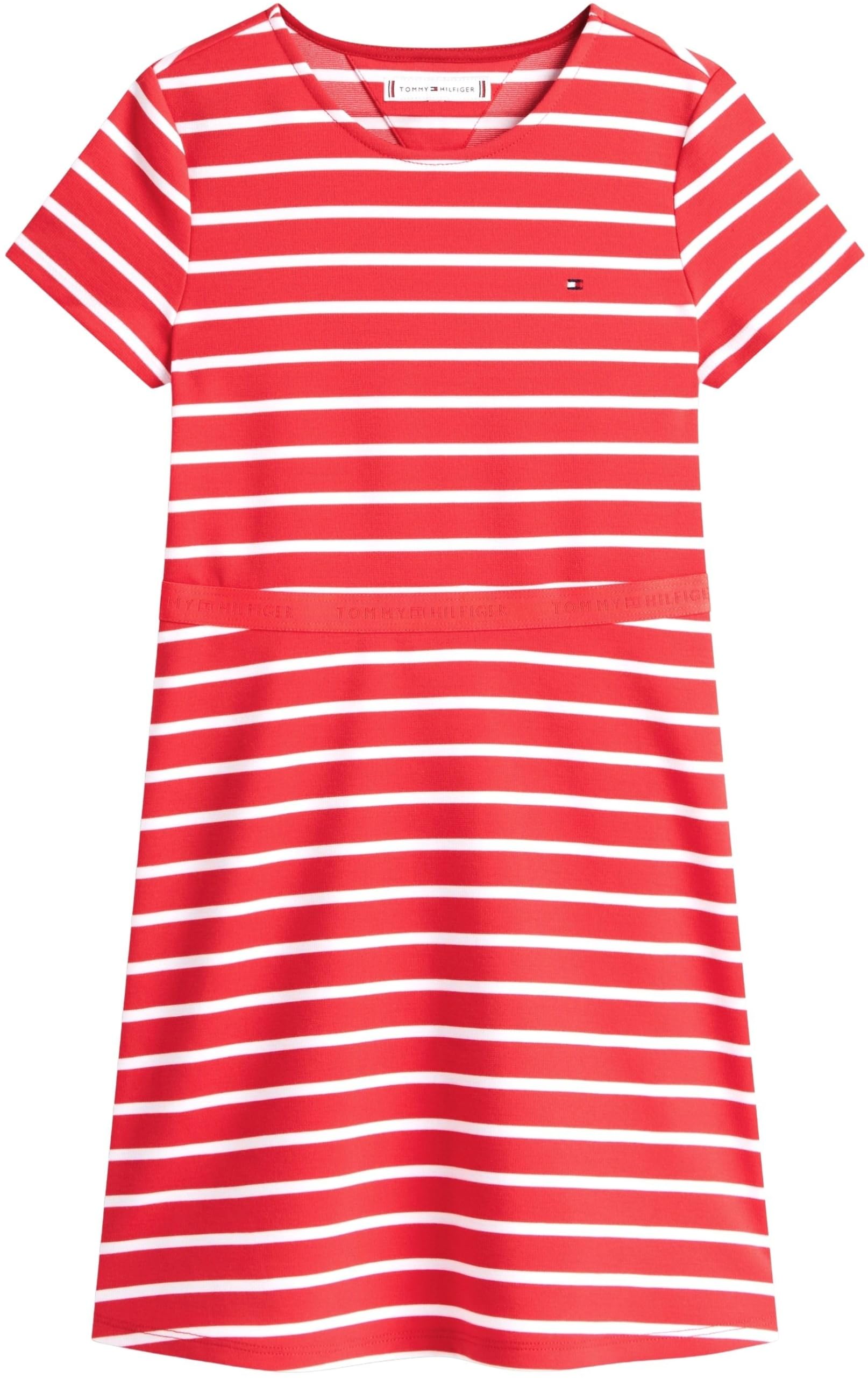 Tommy Hilfiger Mädchen Essential Punto Skater Dress Ss Kg0kg09149 Kleider (1er Pack)