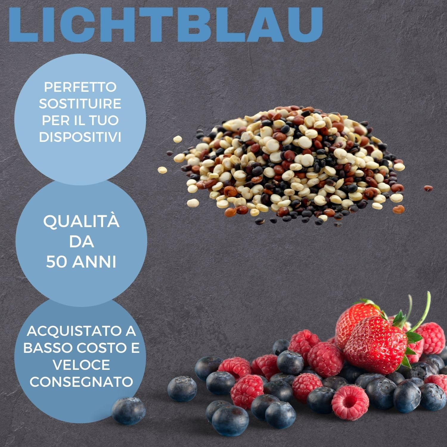 LICHTBLAU Asta Frullatore a Immersione Bosch Compatibile MFQ MQ MS6 MSM6 MSM6C Acciaio Inox Ricambio Minipimer Accessorio Miscelazione