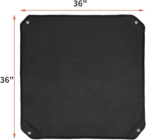 Miniatura 9 de Qualward Cubierta de malla para aire acondicionado para unidades exteriores de 28 x 28 pulgadas, cubierta superior universal de aire acondicionado