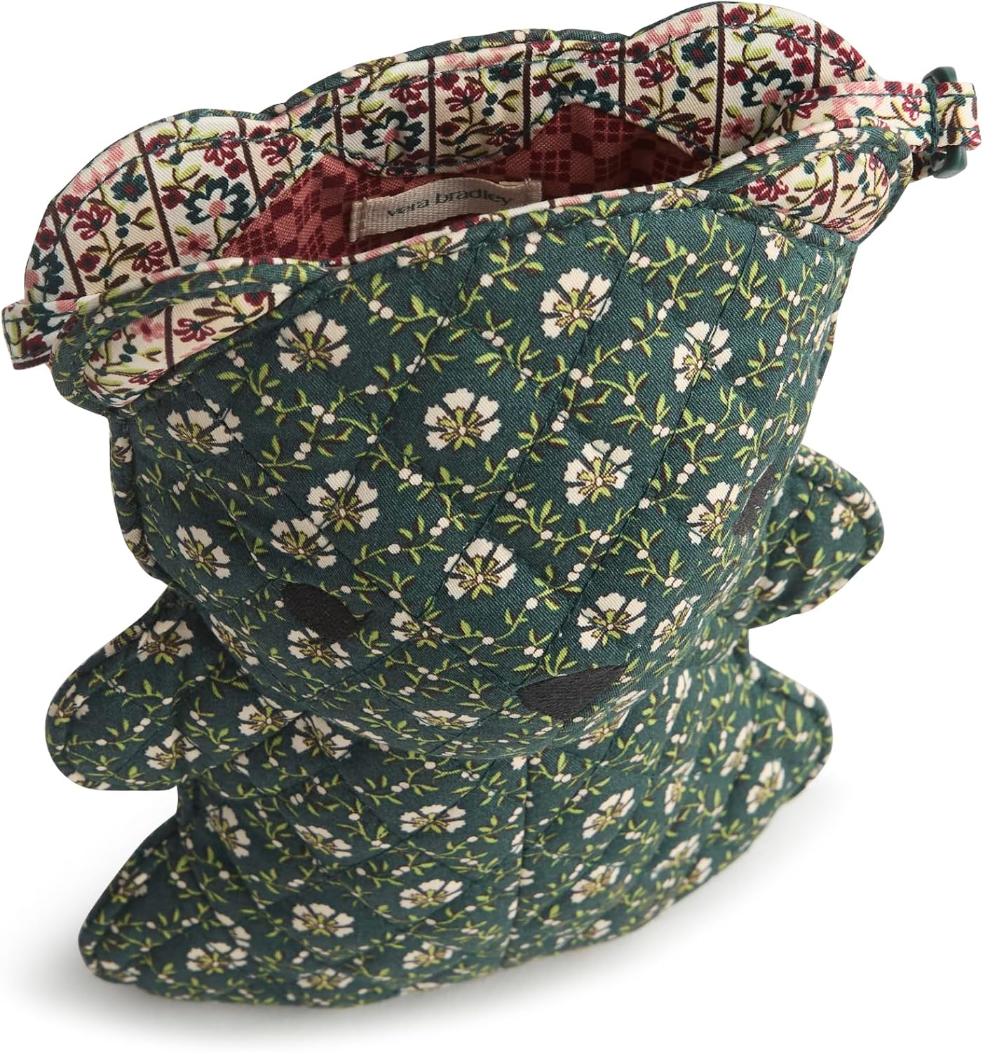 Premium Cotton Classic Bear Crossbody Bag, Mistletoe Lattice, One Size - Image 5