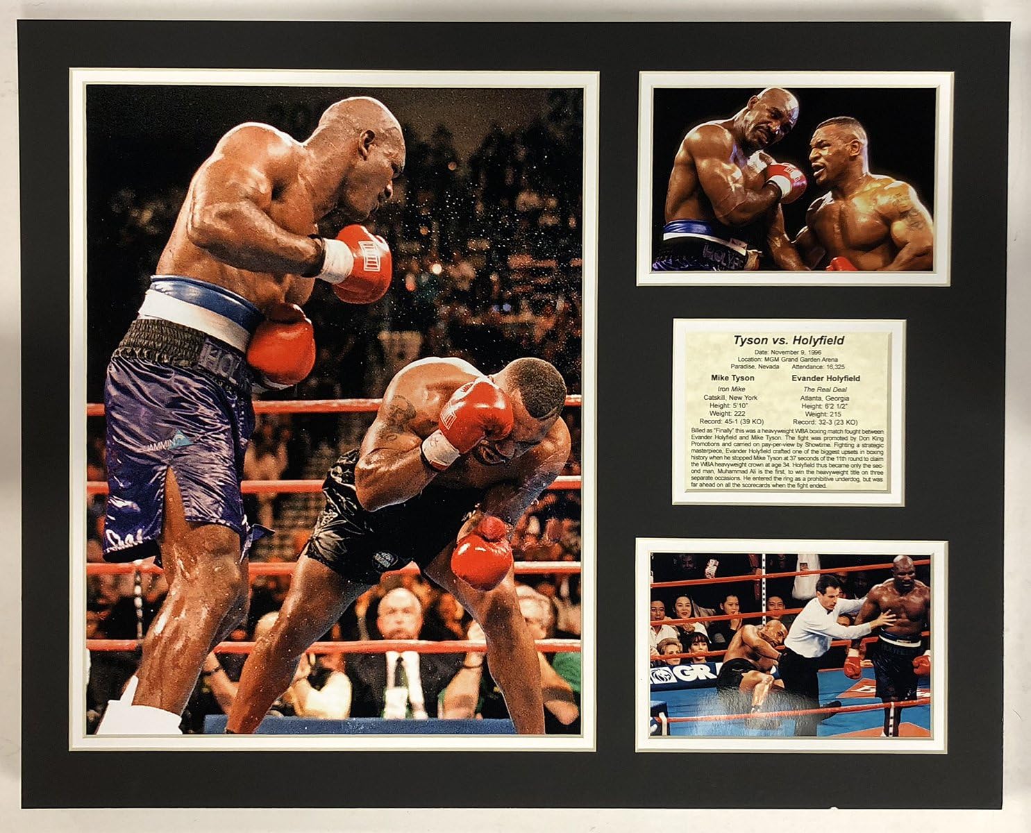 Legends Never Die Mike Tyson Versus Evander Holyfield 16" X 20" Unframed Matted Photo Collage, Inc.