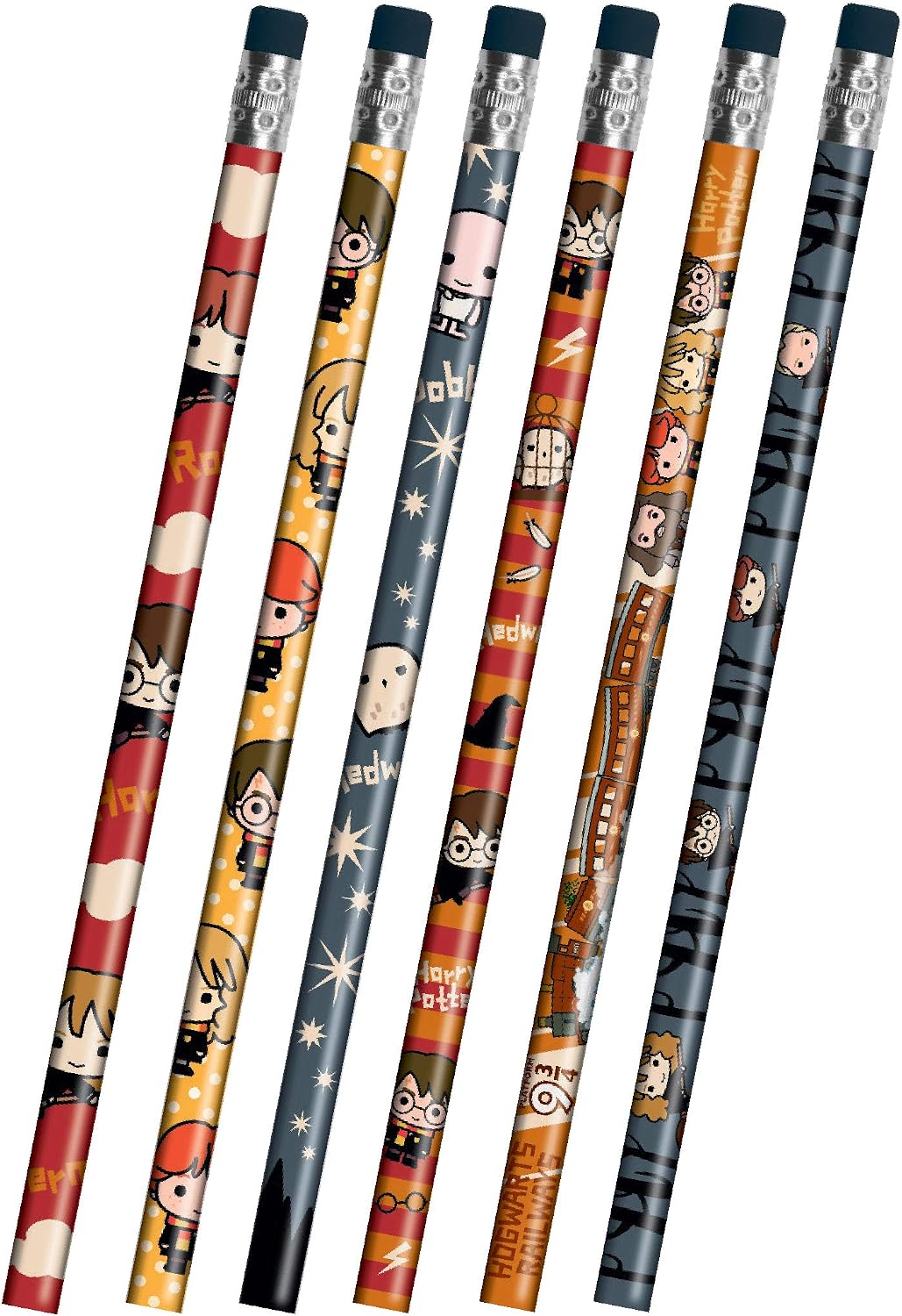 Harry Potter 6 Pack of Pencils - Cute Style A, 48207