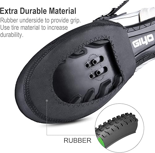 Miniatura 5 de CXWXC Fundas para dedos de ciclismo para hombres y mujeres, fundas para zapatos de ciclismo, impermeables, transpirables, para ciclismo, clima frío,