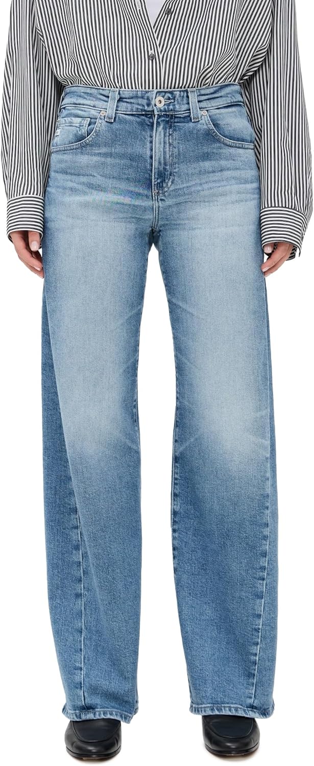 AG Adriano Goldschmied Women's Adria Low Rise Baggy Wide Leg Jeans