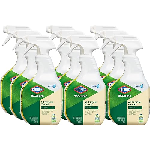 CloroxPro Clorox EcoClean - Botella de spray limpiador multiusos, 32 onzas líquidas, paquete de 9