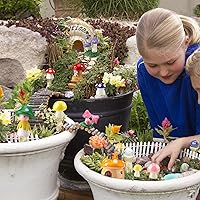 Vista 3 de Yulejo 120 piezas de mini hongos de resina para manualidades, jardín, pequeñas figuritas de hongos en miniatura, adornos coloridos a granel