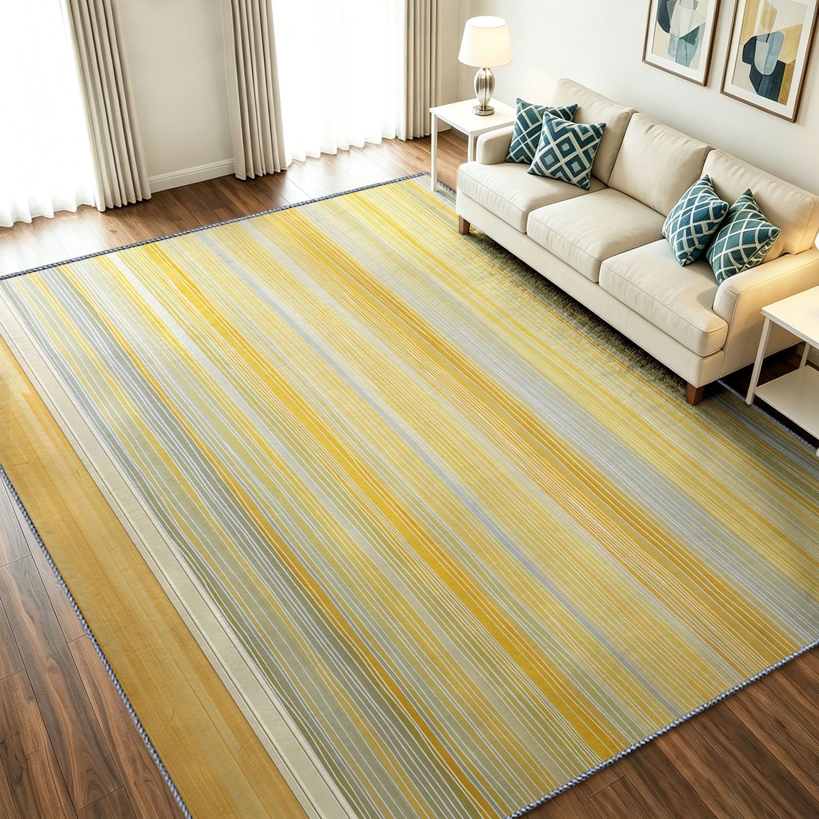 Tapis chambre et cuisine ultra doux lavable en machine
