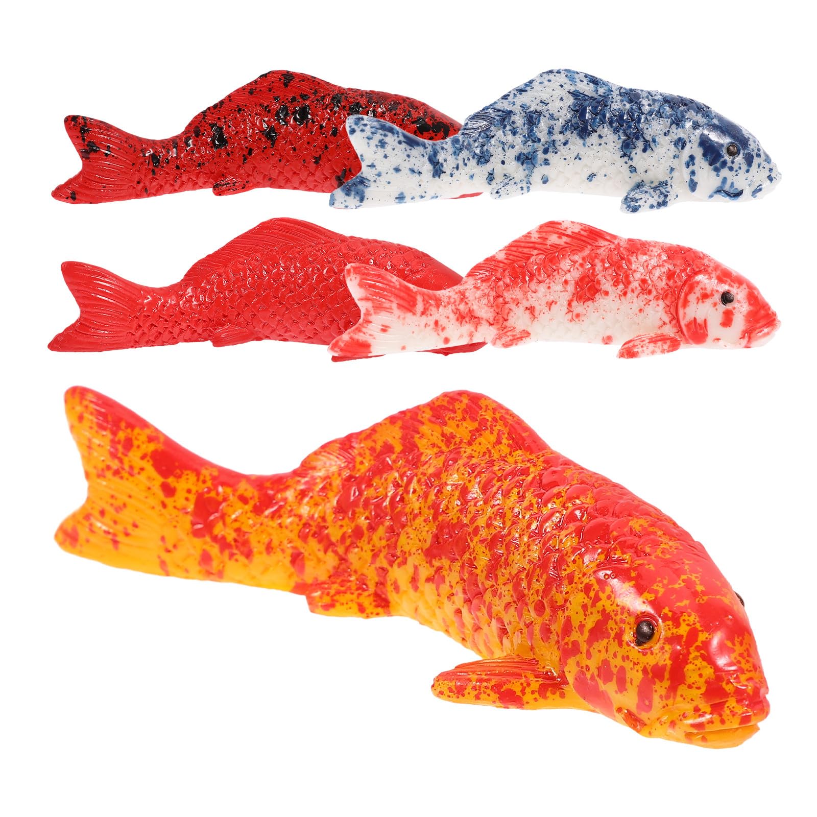 SHINEOFI 5 Piezas de Figuras de Peces Simulados para Decoración de Acuarios, Hechas de Resina, Ideales para Peceras y Terrarios en Casa U Oficina