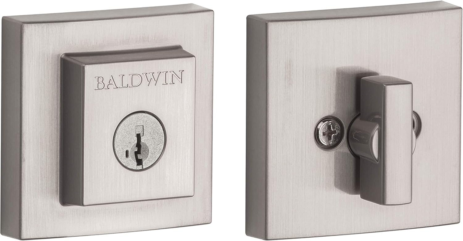 Baldwin Spyglass, Single Cylinder Front Door Deadbolt Featuring