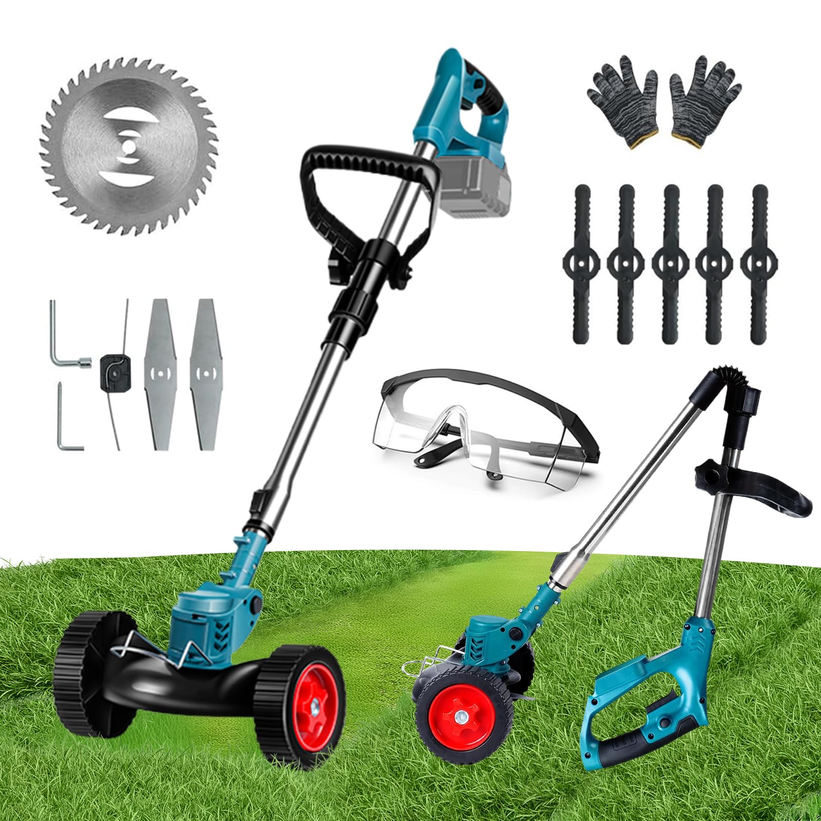 ❤️大特価❤️草刈り機 充電式草刈機 マキタ18V互換 1.2kg軽量 雑草 安全 マキタ 互換 充電式草刈機 軽量 電動草刈機 自走式草刈り機 18V-21V