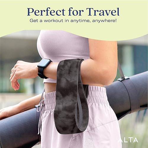 Miniatura 6 de ALTA Bandas para glúteos para mujer, bandas de resistencia de tela antideslizante de alta calidad para entrenar, bandas de resistencia de tela para