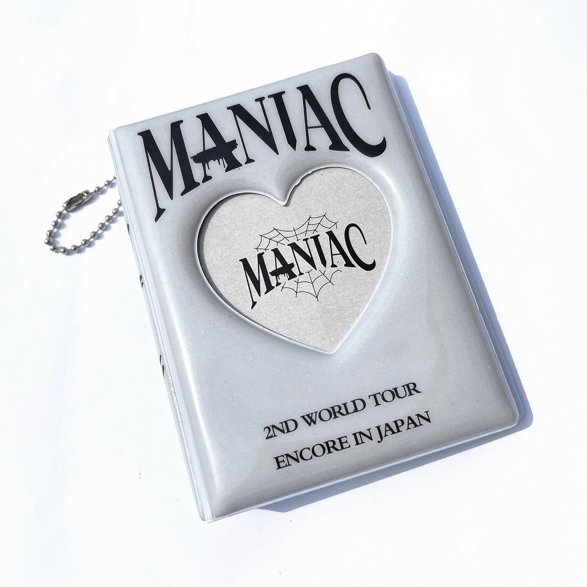 Photocard Album, MANIAC Concert 3 Inch, 32 Pockets, Love Heart Hollow Design PVC Material, Photo Storage, Unique Gift, Size 10.3cm x 7.5cm x 2.5cm