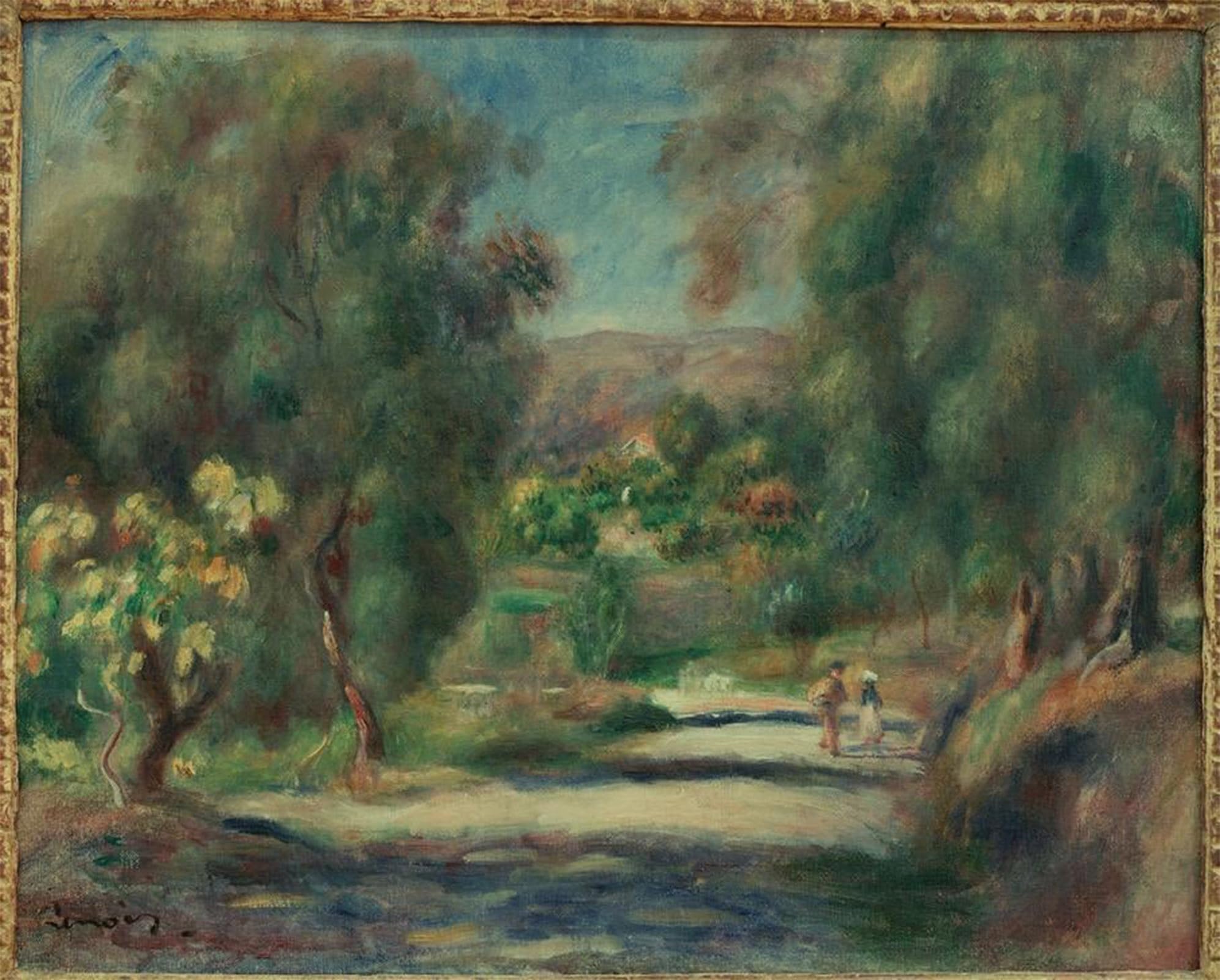 SERENDIPITP Retro Picture Poster Wall Art Pictures Painting Paysage De Cagnes by Pierre Auguste Renoir Wall Art Canvas Print for Wall Decor 60x90cm