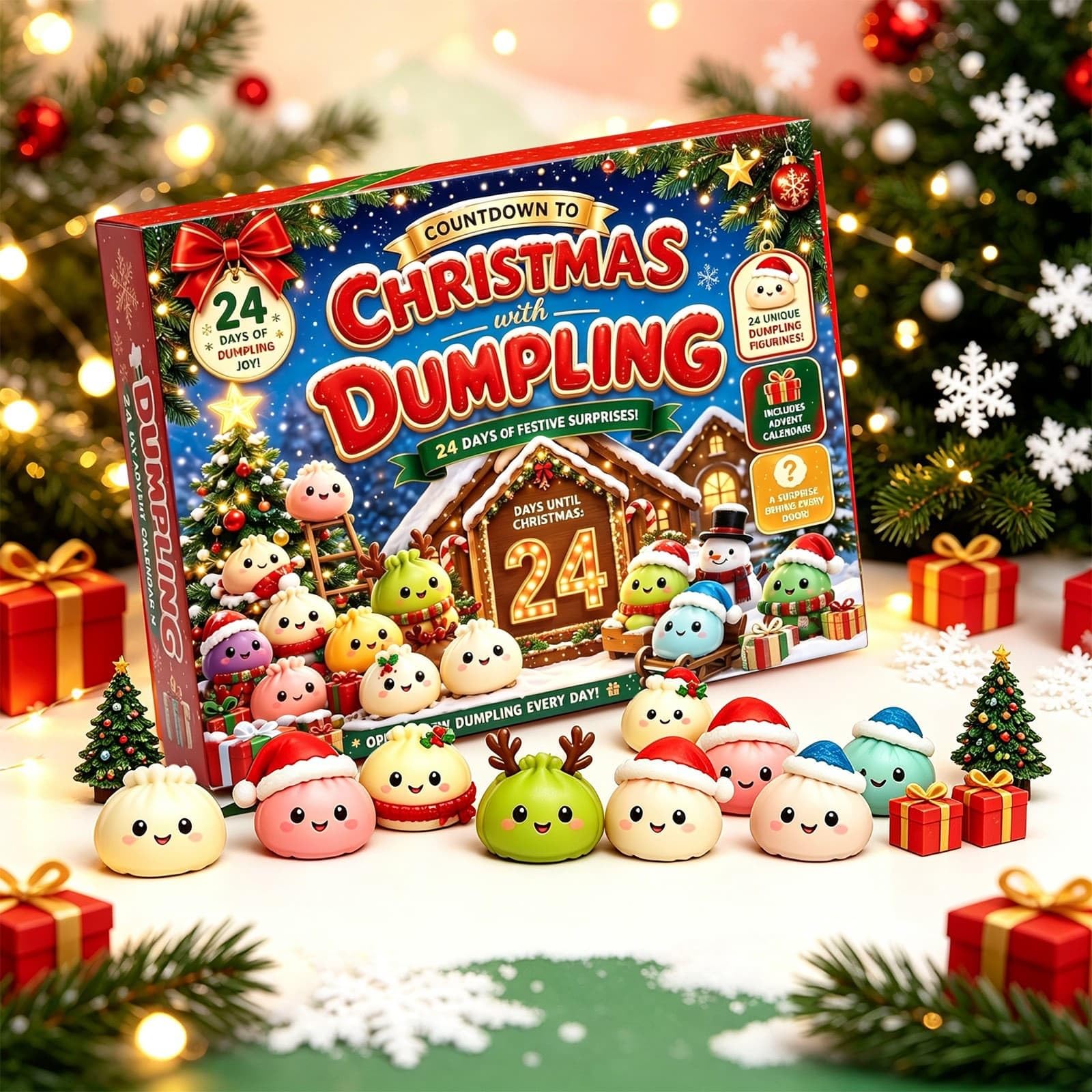 Christmas Dumpling 𝓢𝓺𝓾𝓲𝓼𝓱𝔂 Advent Calendar 2026 24 Days，B