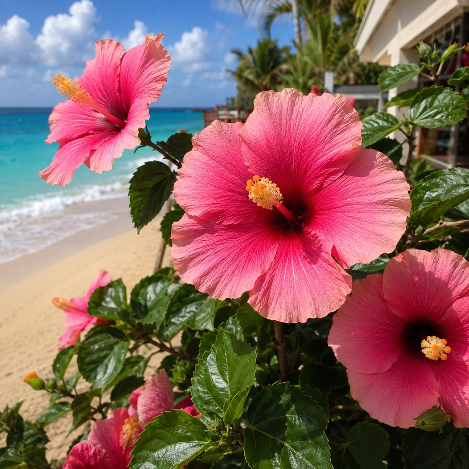 Hibiscus Bulbs for Planting Now,Fragrant, Hardy Herbaceous Perennials, Garden Displays-5 Bulbs-C