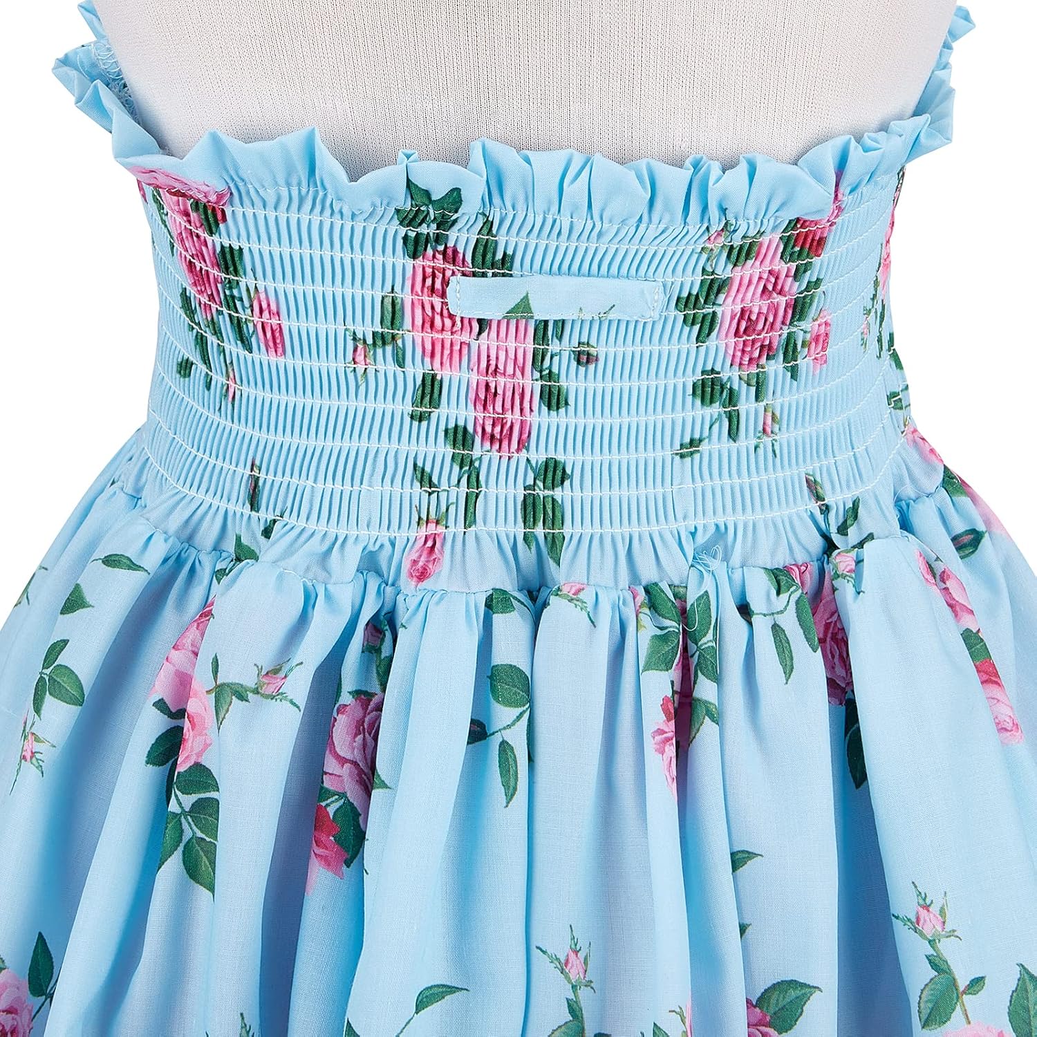 Girls' 2T-12 Vintage Floral Print Casual Sundress Cotton Spring Summer Autumn Dress Easter Clothes - Image 6