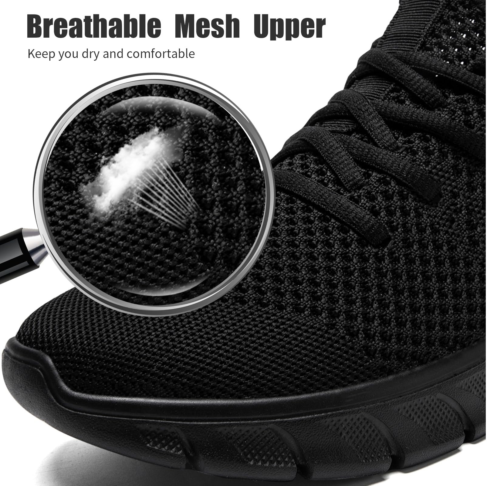 Mens Running Shoes Slip On Tennis Walking Sneakers Workout Athletic Lightweight Casual Sport Shoes