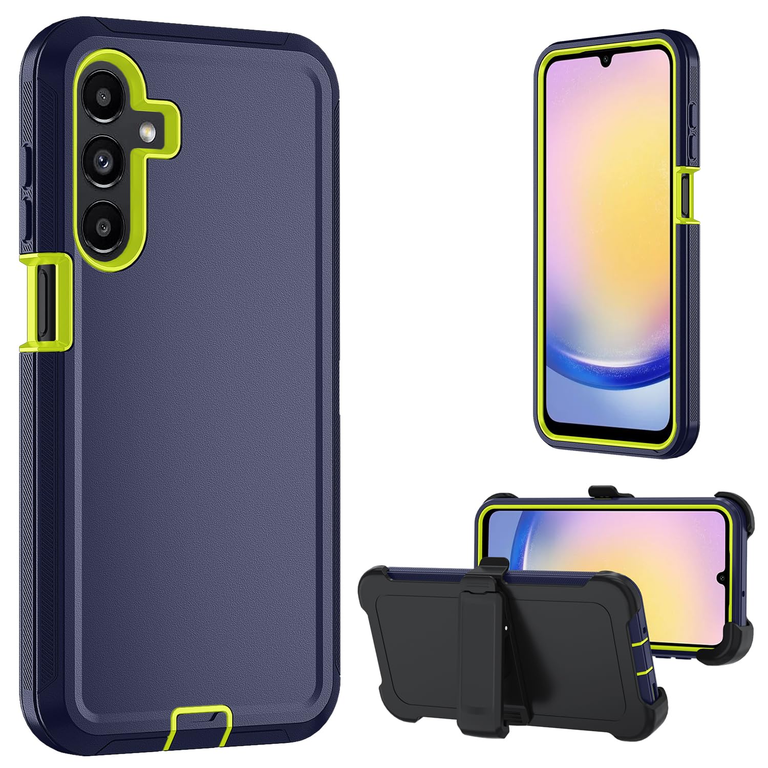for Samsung Galaxy A16 5G case,A16 5G Heavy Duty case,with A Tempered Glass Screen Protector, [Military Grade Protective ] [Shockproof] [Dropproof] [