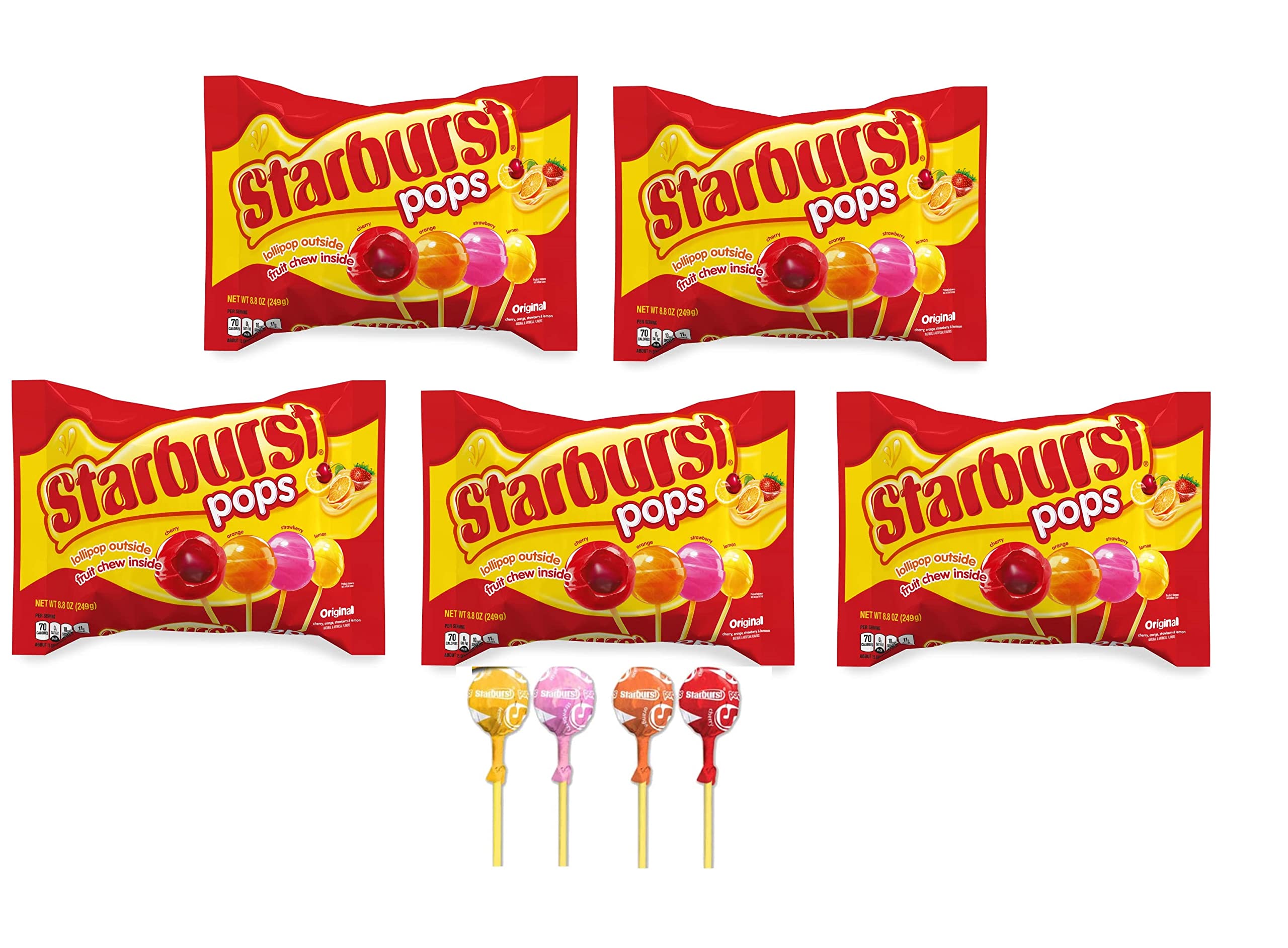 Buy Starburst Candy Lollipops Original Flavors Fruit Chew Lollipops