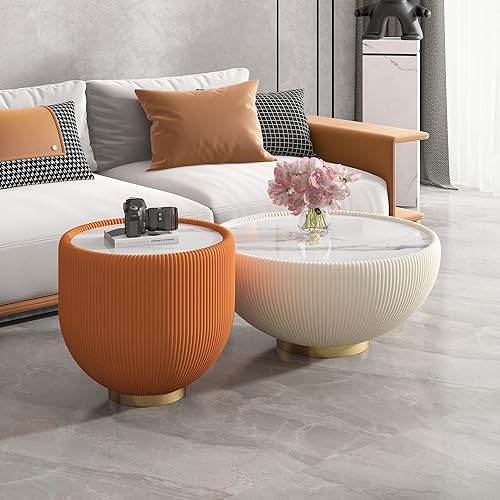 Miniatura 105 de Mesa de centro rústica marrón para sala de estar, mesas centrales rectangulares, moderna y elegante mesa de cóctel de madera para oficina en casa -