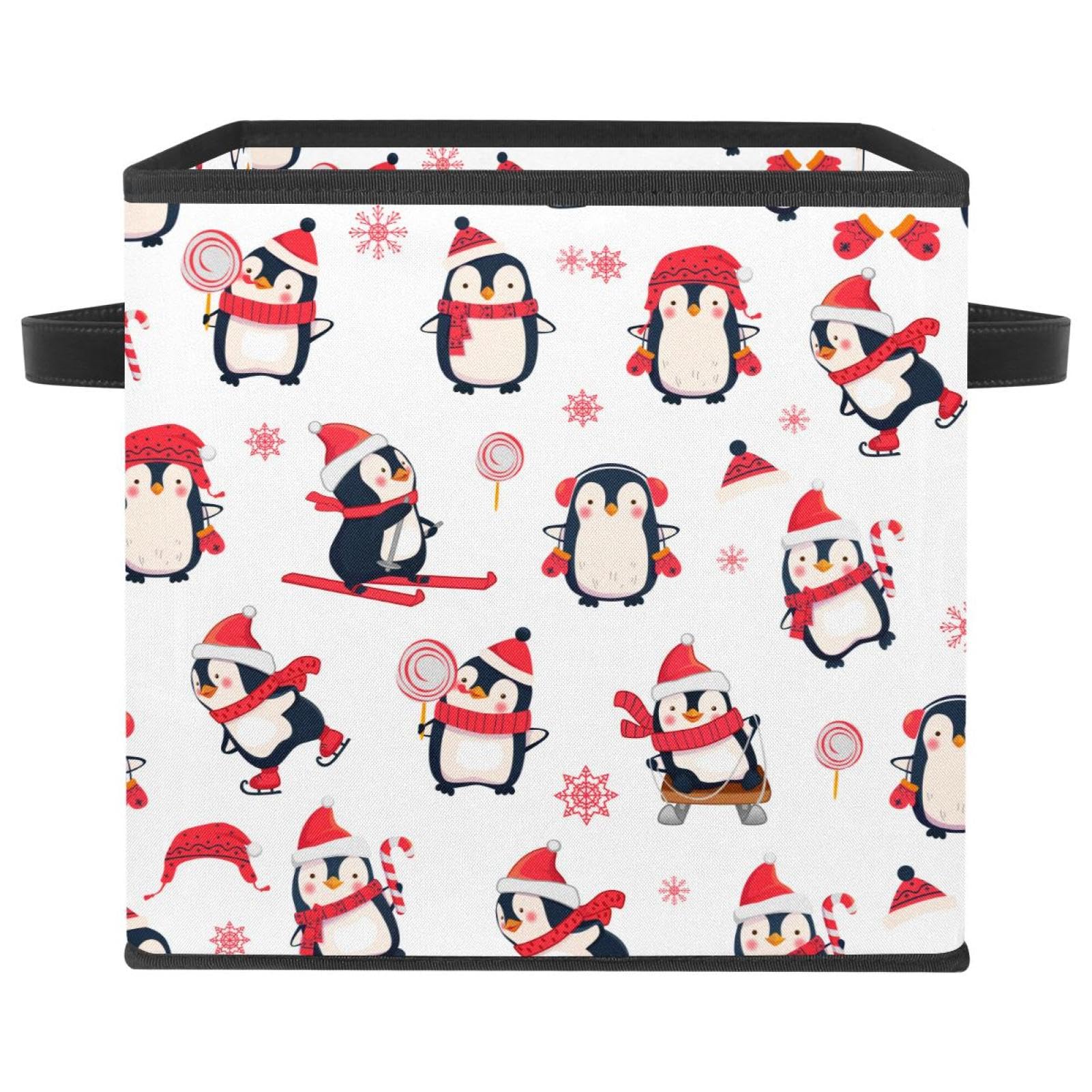 Boîte de rangement pliable avec poignées en tissu cube pour ranger jouets et livres de maison