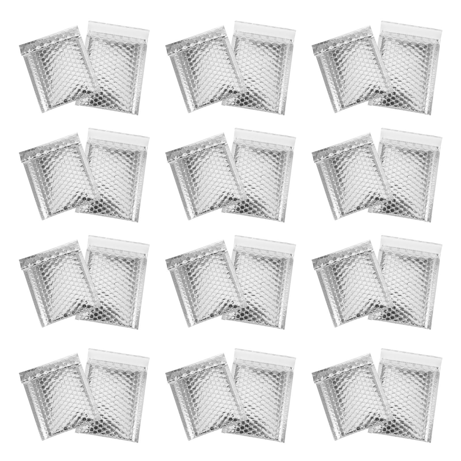 Milisten Lot de 100 Enveloppes à Bulles Plastifiées Auto-Adhésives Espace Écriture pour Emballage Colis Postal